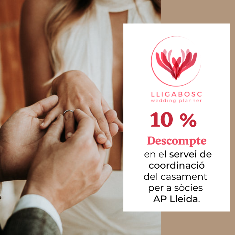 10% de descompte en el servei de coordinació del casament